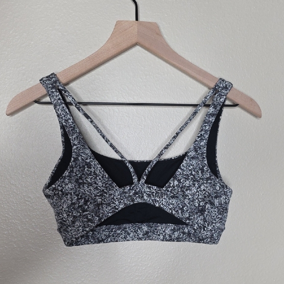 Athleta Exhale Moonflower Jacquard Set Black White Sports Bra & Leggings S/XS - Picture 5 of 16